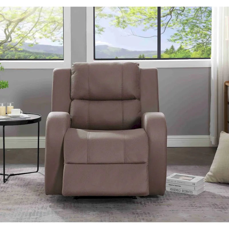 Faux Leather Recliner
