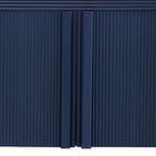 Striped Storage Cabinet with 4 Doors