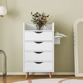 4-Layer Salon Storage Cabinet with Drawers and Dryer Holders