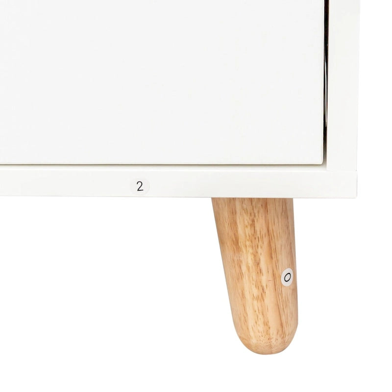 4-Layer Salon Storage Cabinet with Drawers and Dryer Holders