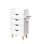 4-Layer Salon Storage Cabinet with Drawers and Dryer Holders