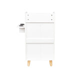 4-Layer Salon Storage Cabinet with Drawers and Dryer Holders