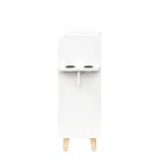 4-Layer Salon Storage Cabinet with Drawers and Dryer Holders