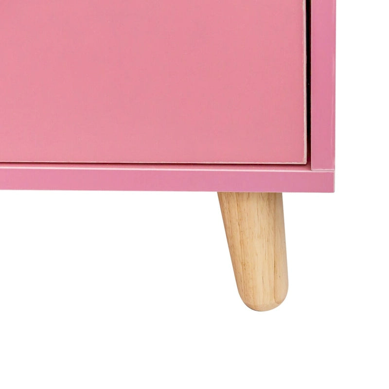 4-Layer Salon Storage Cabinet with Drawers and Dryer Holders