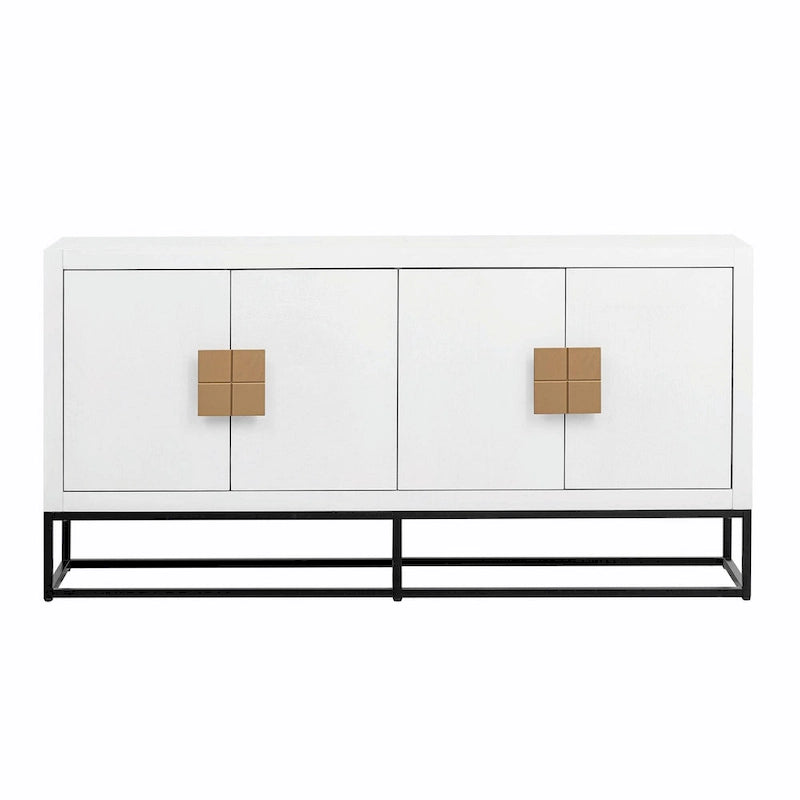 Luxurious Cabinet with Unique Support Legs and Adjustable Shelves