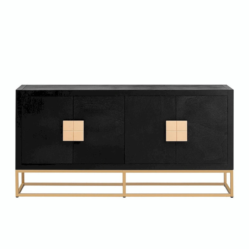 Luxurious Cabinet with Unique Support Legs and Adjustable Shelves