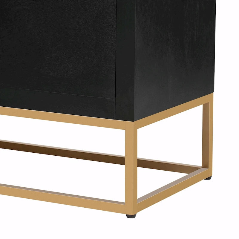 Luxurious Cabinet with Unique Support Legs and Adjustable Shelves