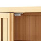 Large Capacity Bamboo Storage Cabinet Furniture for Bathroom Living Room with Shelves
