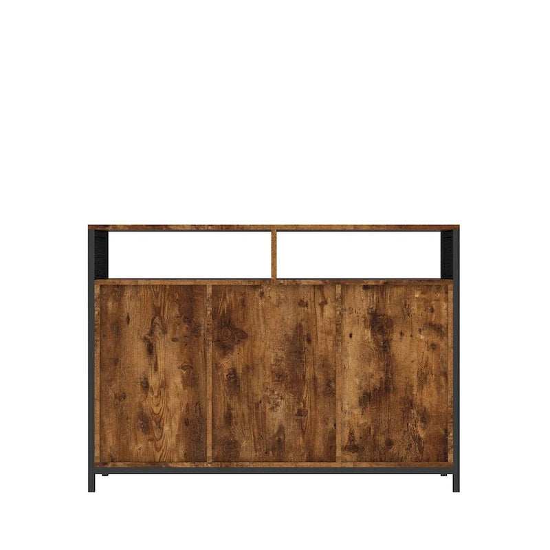 Sideboard with Open Shelves and Anti-Tipping Kit