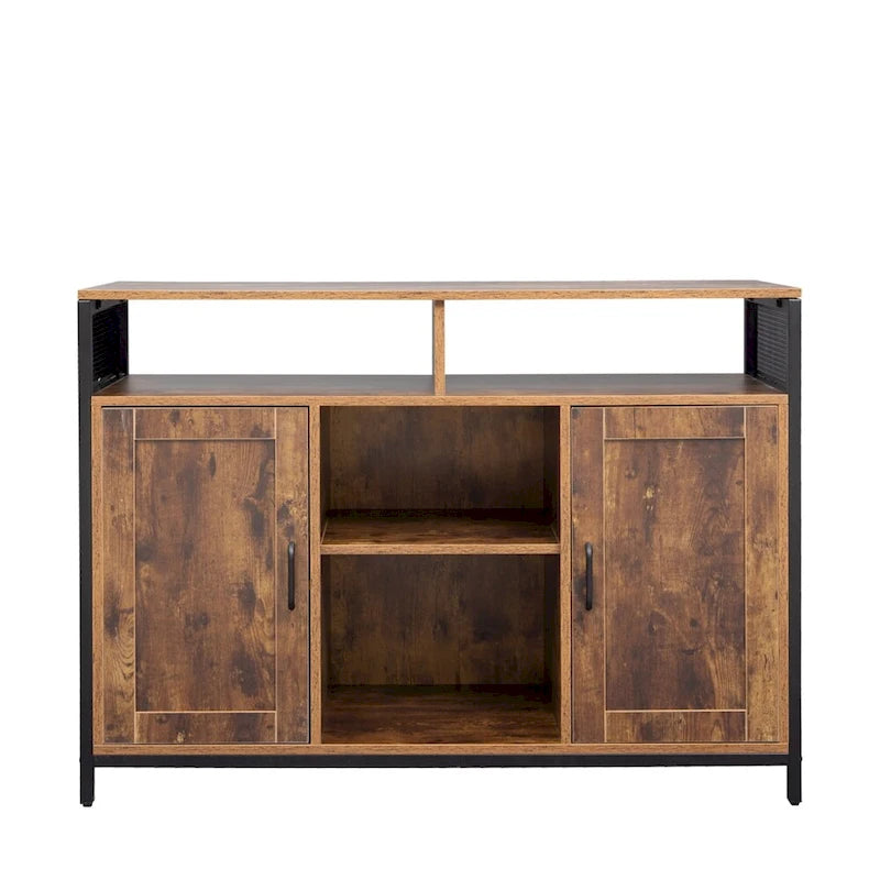 Sideboard with Open Shelves and Anti-Tipping Kit