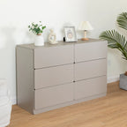 6-Drawer Dresser and Storage Cabinet – Gray