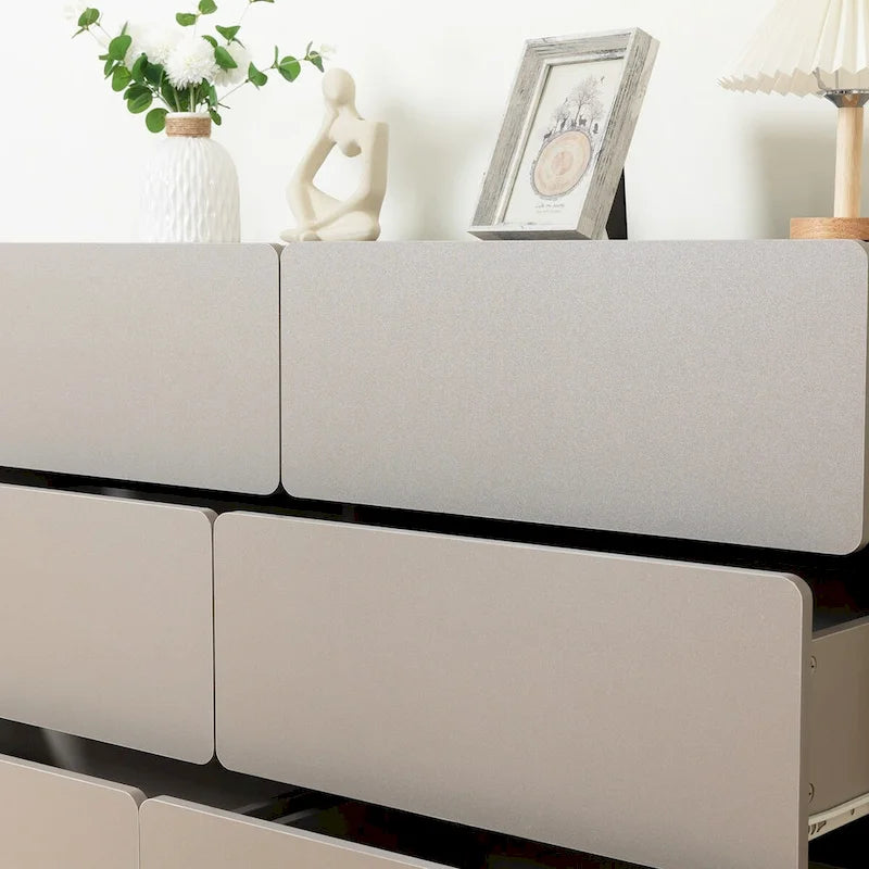 6-Drawer Dresser and Storage Cabinet – Gray