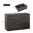 6-Drawer Dresser and Storage Cabinet – Gray