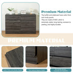 6-Drawer Dresser and Storage Cabinet – Gray