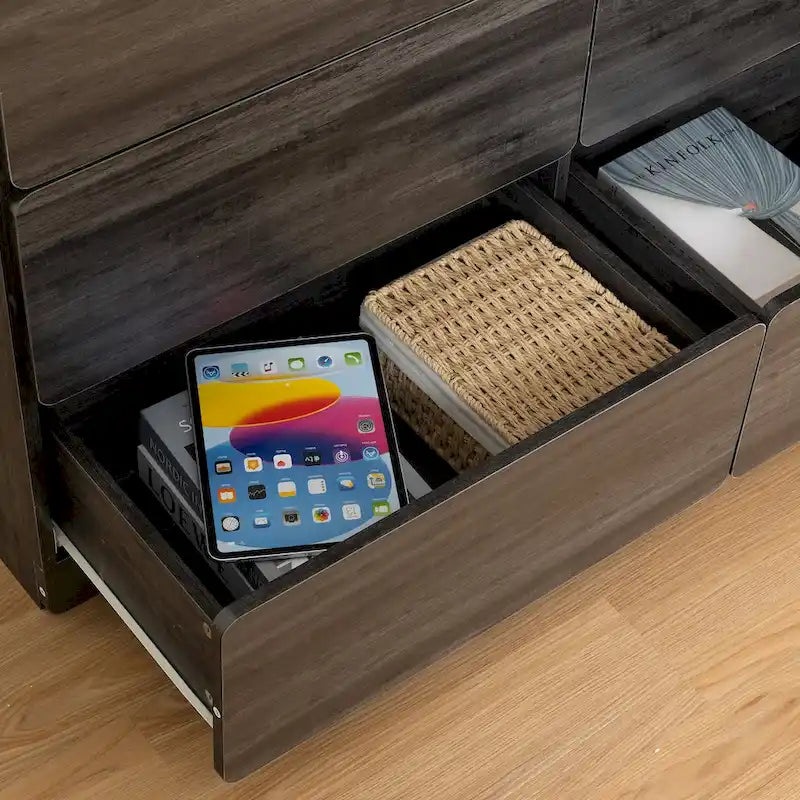 6-Drawer Dresser and Storage Cabinet – Gray