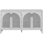 60 Large Storage Space Artificial Rattan Doors Buffet/Sideboard