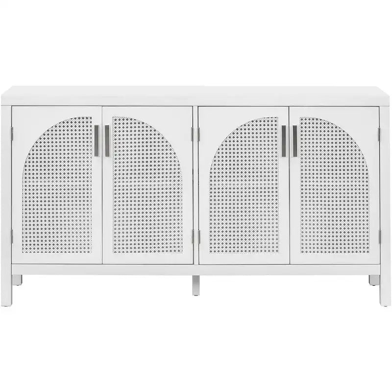 60 Large Storage Space Artificial Rattan Doors Buffet/Sideboard
