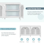 60 Large Storage Space Artificial Rattan Doors Buffet/Sideboard