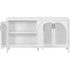 60 Large Storage Space Artificial Rattan Doors Buffet/Sideboard