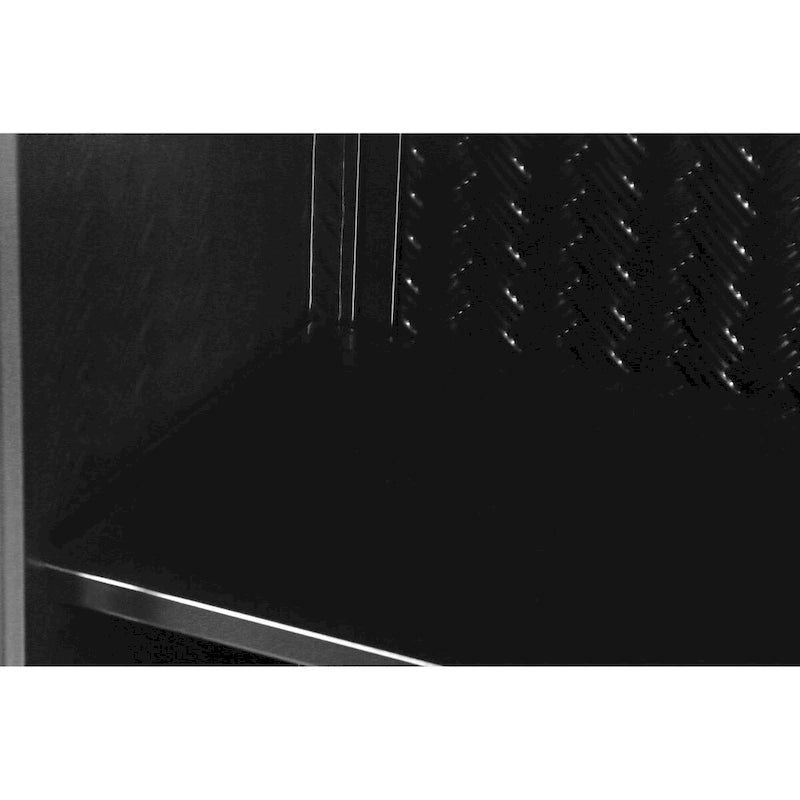 Modern Two-Door Wall Cabinet with Glass Doors and Three-Tier Storage – Woven Pattern, 27.56"W