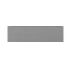 Sideboard with Frosted Glass Doors, 2 Interior Drawers and Adjustable Shelves – Antique Gray