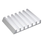 Yamazaki Home Phone and Tablet Stand - Aluminum, Aluminum - L 5.12 x W 3.94 x H 0.71 inches