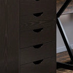 5 Drawer File Cabinet Storage Organizer Filing Cabinet with Wheels