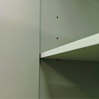 4-Door Storage Cabinet with Pine Legs and Intaglio Detail