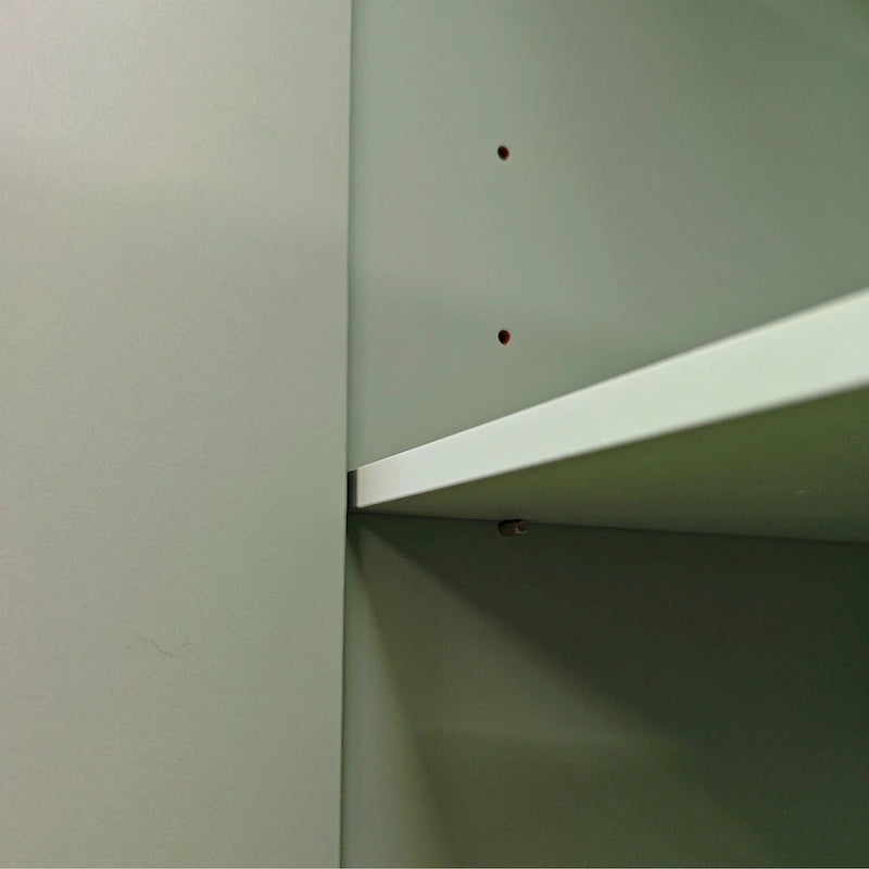 4-Door Storage Cabinet with Pine Legs and Intaglio Detail