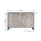 3-Door Wooden Cabinet Sideboard Buffet