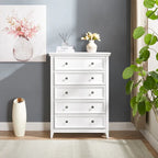 5-Drawer Dresser Cabinet with Metal Handles and Smooth Slide Rails – 31.5"W x 15.75"D x 44.3"H