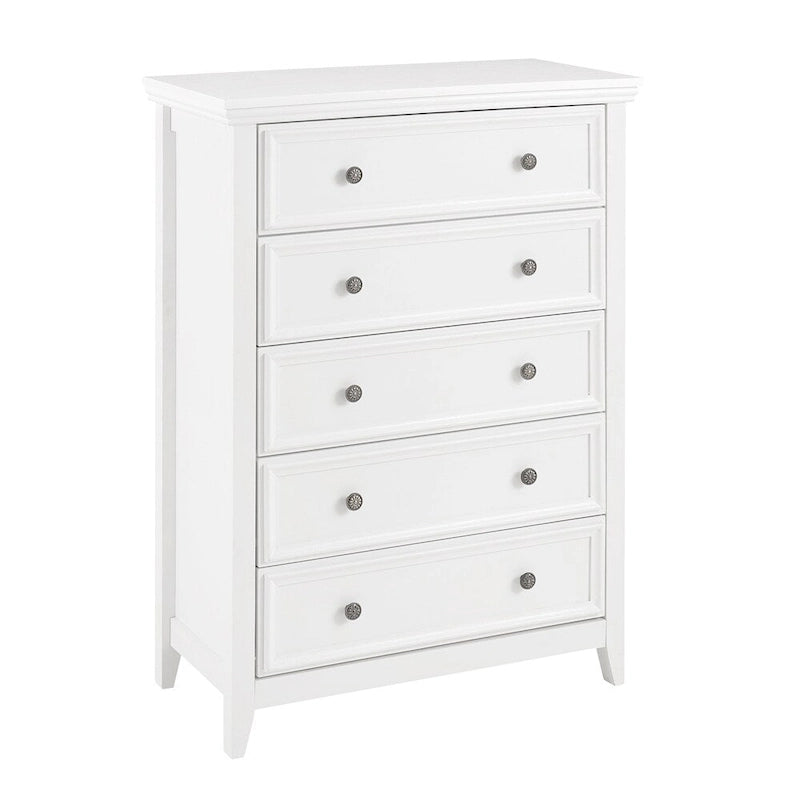 5-Drawer Dresser Cabinet with Metal Handles and Smooth Slide Rails – 31.5"W x 15.75"D x 44.3"H