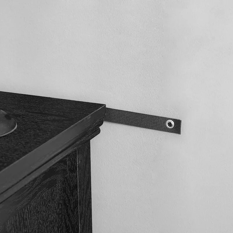 5-Drawer Dresser Cabinet with Metal Handles and Smooth Slide Rails – 31.5"W x 15.75"D x 44.3"H