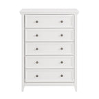 5-Drawer Dresser Cabinet with Metal Handles and Smooth Slide Rails – 31.5"W x 15.75"D x 44.3"H