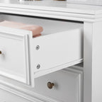 5-Drawer Dresser Cabinet with Metal Handles and Smooth Slide Rails – 31.5"W x 15.75"D x 44.3"H
