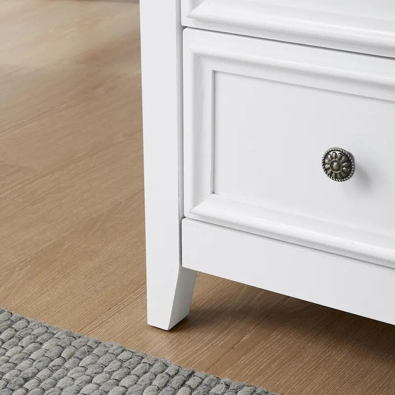 5-Drawer Dresser Cabinet with Metal Handles and Smooth Slide Rails – 31.5"W x 15.75"D x 44.3"H