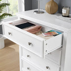 5-Drawer Dresser Cabinet with Metal Handles and Smooth Slide Rails – 31.5"W x 15.75"D x 44.3"H