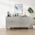 4-Door Cabinet with Adjustable Shelves – 59.84"L x 15.75"W x 32.28"H