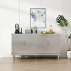 4-Door Cabinet with Adjustable Shelves – 59.84"L x 15.75"W x 32.28"H
