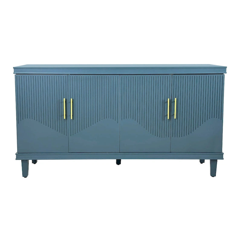 4-Door Cabinet with Adjustable Shelves – 59.84"L x 15.75"W x 32.28"H