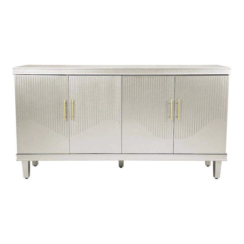 4-Door Cabinet with Adjustable Shelves – 59.84"L x 15.75"W x 32.28"H