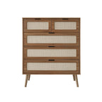 5 Drawer Cabinet, Accent Storage Cabinet, Suitable for Living Room, Bedroom, Dining Room, Study