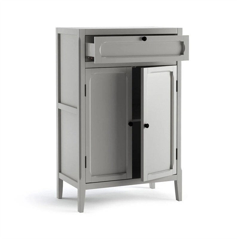 2-Door, 1-Drawer Storage Cabinet - 47.3H x 29.6W x 17.4D