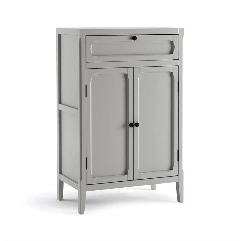 2-Door, 1-Drawer Storage Cabinet - 47.3H x 29.6W x 17.4D