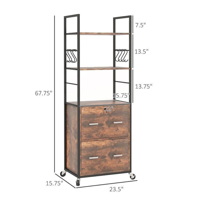 2 Drawer File Cabinet