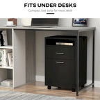 Mobile Storage Cabinet Organizer with Drawer and Cabinet