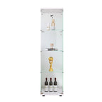 Glass Display Cabinet 4 Shelves with Door