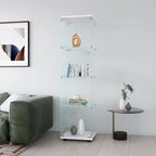 Glass Display Cabinet 4 Shelves with Door