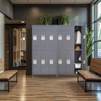 6 Door 72H Metal Lockers With Lock for Employees,Storage Locker Cabinet for Home Gym Office School Garage,Gray
