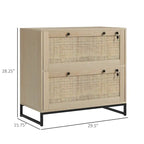 2 Drawer File Cabinet with Lock,Vertical Filing Cabinet with Keys